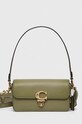 Coach torebka skórzana Studio Baguette zielony CE331