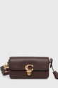 Шкіряна сумочка Coach Studio Baguette лицьова шкіра коричневий CE331