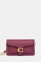 Coach leather handbag Tabby detachable strap violet CE772