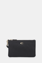 Coach portfel skórzany Small Wristlet skóra licowa czarny CH818