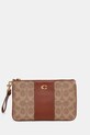 Гаманець Coach лицьова шкіра коричневий CI189