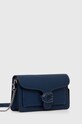 Coach torebka skórzana Tabby Chain Clutch CJ350 granatowy AW24