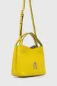 Δερμάτινη τσάντα Furla κίτρινο