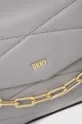 γκρί Δερμάτινη τσάντα DKNY