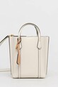 Шкіряна сумочка Tory Burch лицьова шкіра бежевий 142616.104
