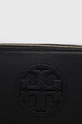 μαύρο Δερμάτινη τσάντα Tory Burch