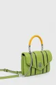 Usnjena torbica Tory Burch zelena