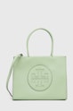 Kabelka Tory Burch Ella Bio Small Tote- Mantis imitácia kože zelená 145612.300
