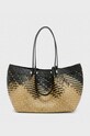 AllSaints torebka ALLINGTON STRAW TOTE mieści A4 beżowy WB549Y