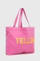 Βαμβακερή τσάντα United Colors of Benetton ροζ