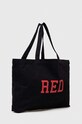 United Colors of Benetton torebka bawełniana 6G0QCY00Z.G.SEASONAL czarny SS23