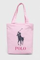Παιδική τσάντα Polo Ralph Lauren υφασμάτινο ροζ 9AR018