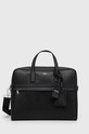 BOSS bőr laptop táska nappa bőr fekete 50483563