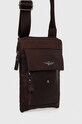 Aeronautica Militare borseta de piele AM301 maro SS23