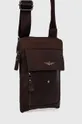 Кожаная сумка Aeronautica Militare коричневый