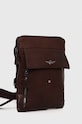 Aeronautica Militare borseta de piele AM302 maro SS23