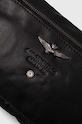 Kožená taška Aeronautica Militare čierna AM356