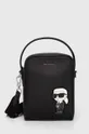 črna Usnjena torbica za okoli pasu Karl Lagerfeld Unisex