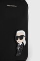 Akcesoria Karl Lagerfeld saszetka skórzana 230W3042 czarny