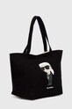 Karl Lagerfeld geanta de bumbac 230W3180 negru AA00