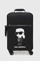 Βαλίτσα Karl Lagerfeld απομίμηση λείου δέρματος μαύρο 230W3198