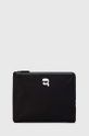 czarny Karl Lagerfeld pokrowiec na laptopa Unisex