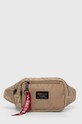 Сумка на пояс Alpha Industries аппликация бежевый 196923.14