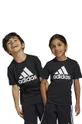 чёрный Детская хлопковая футболка adidas LK BL CO Для мальчиков