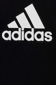 Дитяча бавовняна футболка adidas LK BL CO чорний HR5903