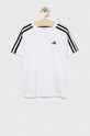 adidas t-shirt dziecięcy U TR-ES 3S aplikacja biały HS1609