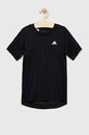 Дитяча футболка adidas Performance з еластаном чорний HZ9013