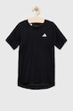 Dětské tričko adidas Performance s elastanem černá HZ9013