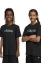 чорний Дитяча бавовняна футболка adidas Для хлопчиків