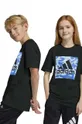 czarny adidas t-shirt bawełniany dziecięcy Chłopięcy