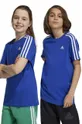 modrá Detské tričko adidas U 3S Chlapčenský