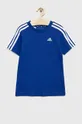 Otroška kratka majica adidas U 3S modra