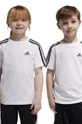 biela Detské bavlnené tričko adidas LK 3S CO Chlapčenský