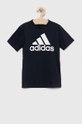 adidas t-shirt bawełniany dziecięcy U BL granatowy