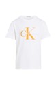 Calvin Klein Jeans t-shirt bawełniany dziecięcy nadruk biały IU0IU00267.PPYX