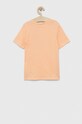 Chłopiec Calvin Klein Jeans t-shirt bawełniany dziecięcy IU0IU00267.PPYX pomarańczowy