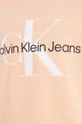 oranžna Otroška bombažna kratka majica Calvin Klein Jeans