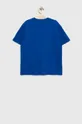 Otroška kratka majica Calvin Klein Jeans modra