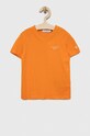 Calvin Klein Jeans t-shirt bawełniany dziecięcy nadruk pomarańczowy IB0IB01470.PPYX
