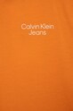 Chłopiec Calvin Klein Jeans t-shirt bawełniany dziecięcy IB0IB01470.PPYX pomarańczowy