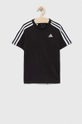 adidas t-shirt bawełniany dziecięcy U 3S czarny