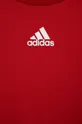 червоний Дитяча бавовняна футболка adidas U 3S CB TEE