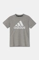 Adidas tricou de bumbac pentru copii U BL HR6379 gri SS23