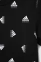 črna Otroška bombažna kratka majica adidas U BLUV TEE