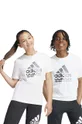 белый Детская хлопковая футболка adidas Для мальчиков