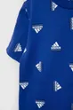 μπλε Παιδικό βαμβακερό μπλουζάκι adidas LK BLUV CO